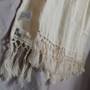 NWOT Tribe Alive Hand Woven Cotton Scarf Pashmina